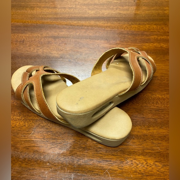 Super rare, vintage Fanfare YoYo’s brown leather thong sandal from the 70’s - Picture 4 of 16